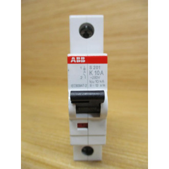 ABB S201-K10 10A Circuit Breaker S201-K10A ~230V, WIndicator (Pack of 5) - Used