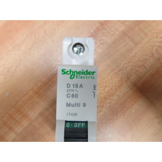 Merlin Gerin MG17426 Breaker 15A Schneider C60N Square D 17426