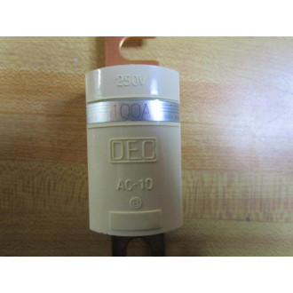 DEC DK-100 100A Fuse AC-10 Tested - New No Box