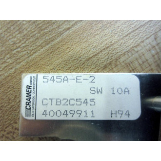 Cramer 545A-E-2 10A Switch 545AE2 - New No Box