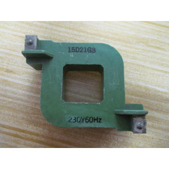 General Electric 15D21G3 Square Coil Green,230V 60Hz - Used