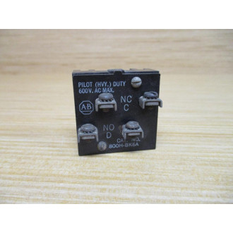 Allen Bradley 800H-BK6A Switch Push Button 800HBK6A Contact Only - Used