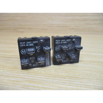 Allen Bradley 800T-B6B Push Button 800TB6B Contact Only (Pack of 2) - Used