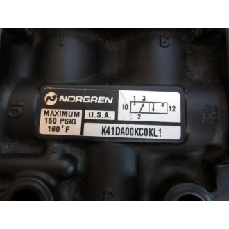 Norgren K41DA00KC0KL1 Valve wHandle - New No Box