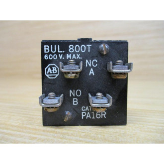 Allen Bradley 800T-PA16R Push Button 800TPA16R Contact Only (Pack of 2) - Used