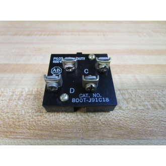 Allen Bradley 800T-J91C18 Contact Block 800TJ91C18 (Pack of 2) - New No Box