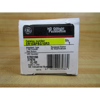 General Electric CR104PBG10R3 GE Push Button Red