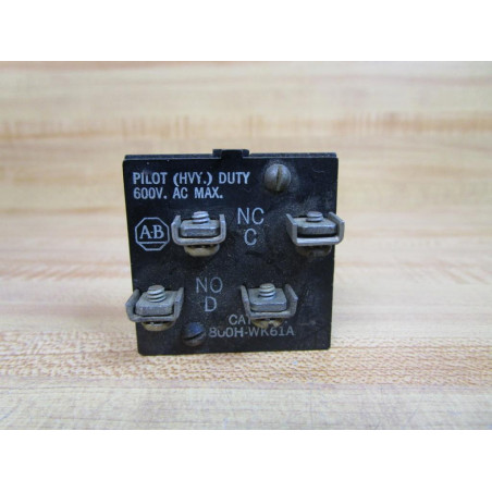 Allen Bradley 800H-WK61A Contact Block 800HWK61A - Refurbished
