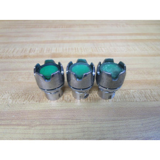 Allen Bradley 800FM-LG3 Green Button 800FMLG3 (Pack of 3) - Used