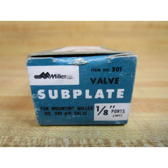 Miller Fluid Power 301 Valve Subplate