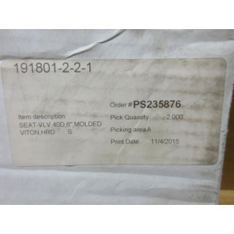 191801-2-2-1 Valve Seat 6" 191801221