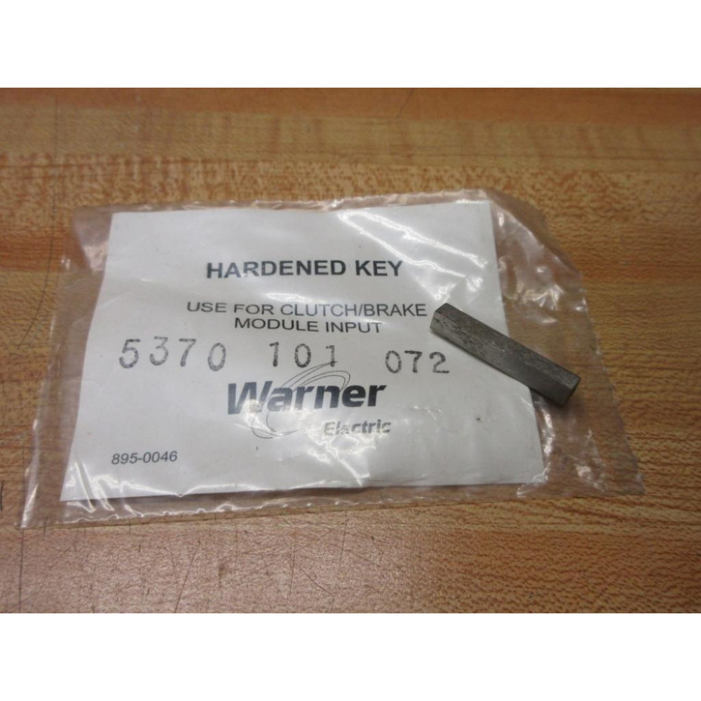 Warner Electric 5370 101 072 Hardened Key 5370101072