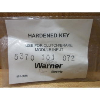 Warner Electric 5370 101 072 Hardened Key 5370101072