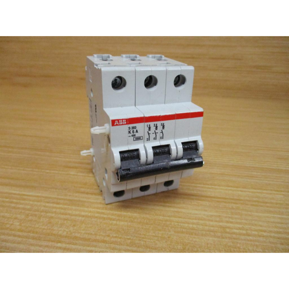 ABB S203-K6A 6A Circuit Breaker S203K6A - Used
