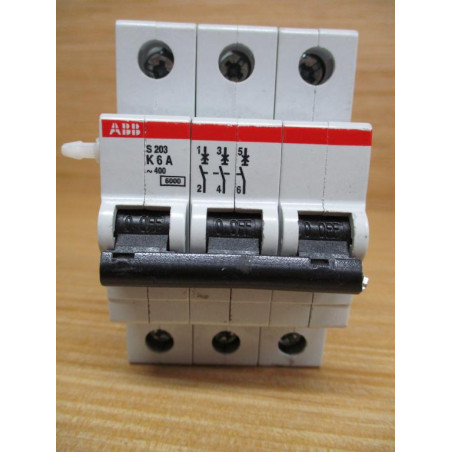 ABB S203-K6A 6A Circuit Breaker S203K6A - Used