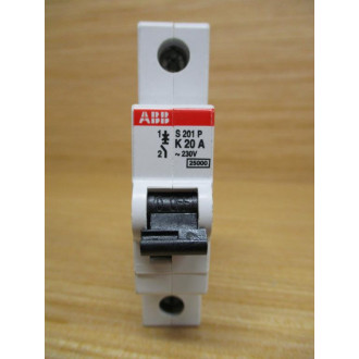ABB S201P-K20A 20A Circuit Breaker S201PK20A - Used