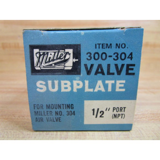 Miller Fluid Power 300-304 Valve Subplate 300304