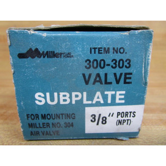 Miller Fluid Power 300-303 Valve Subplate 300303