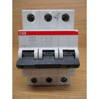 ABB S203M-K50A 50A Circuit Breaker S203M-K50 - Used