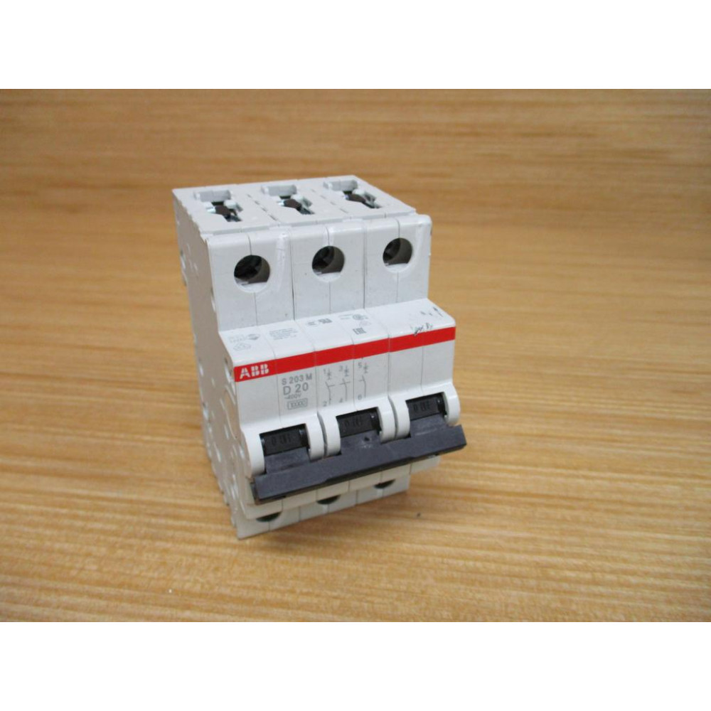 ABB S203M-D20 20A Circuit Breaker S203M-D20A - Used