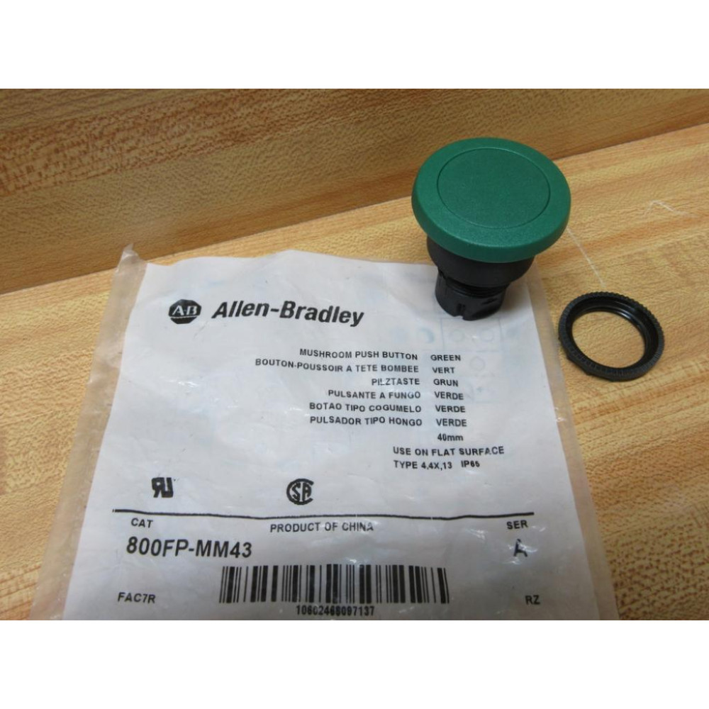 Allen Bradley 800FP-MM43 Mushroom Push Button 800FPMM43