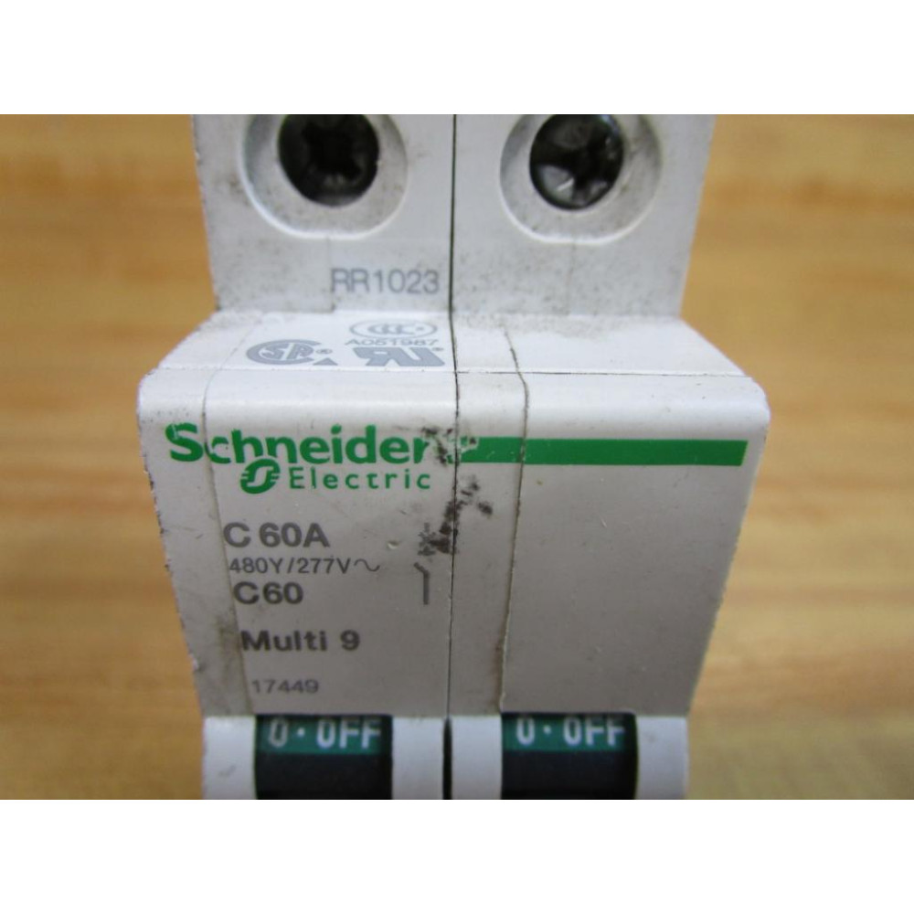 Schneider 17449 Square D 60A Breaker Merlin Gerin MG17449 - Used