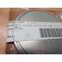 Tri-Clover 16AMP-2-12 Solid End Clamp 16AMP