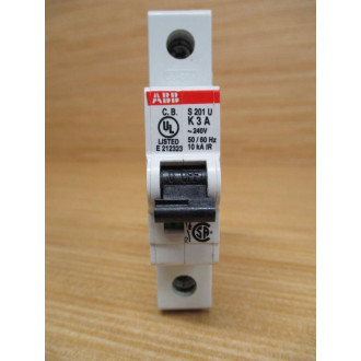 ABB S201U-K3A 3A Circuit Breaker S201U-K3 - Used