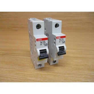 ABB S201-D10 10A Circuit Breaker S201D10 (Pack of 2) - Used