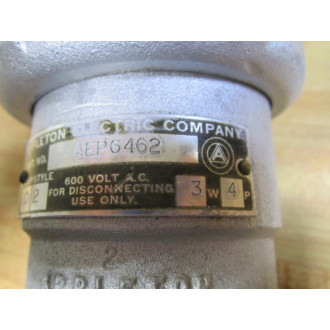Appleton AEP6462 Emerson Plug Chipped Rubber Boot - Used