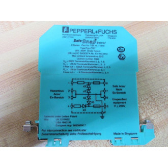 Pepperl + Fuchs 071816 Zener Barrier Z787 71816 WChipped Corner - New No Box