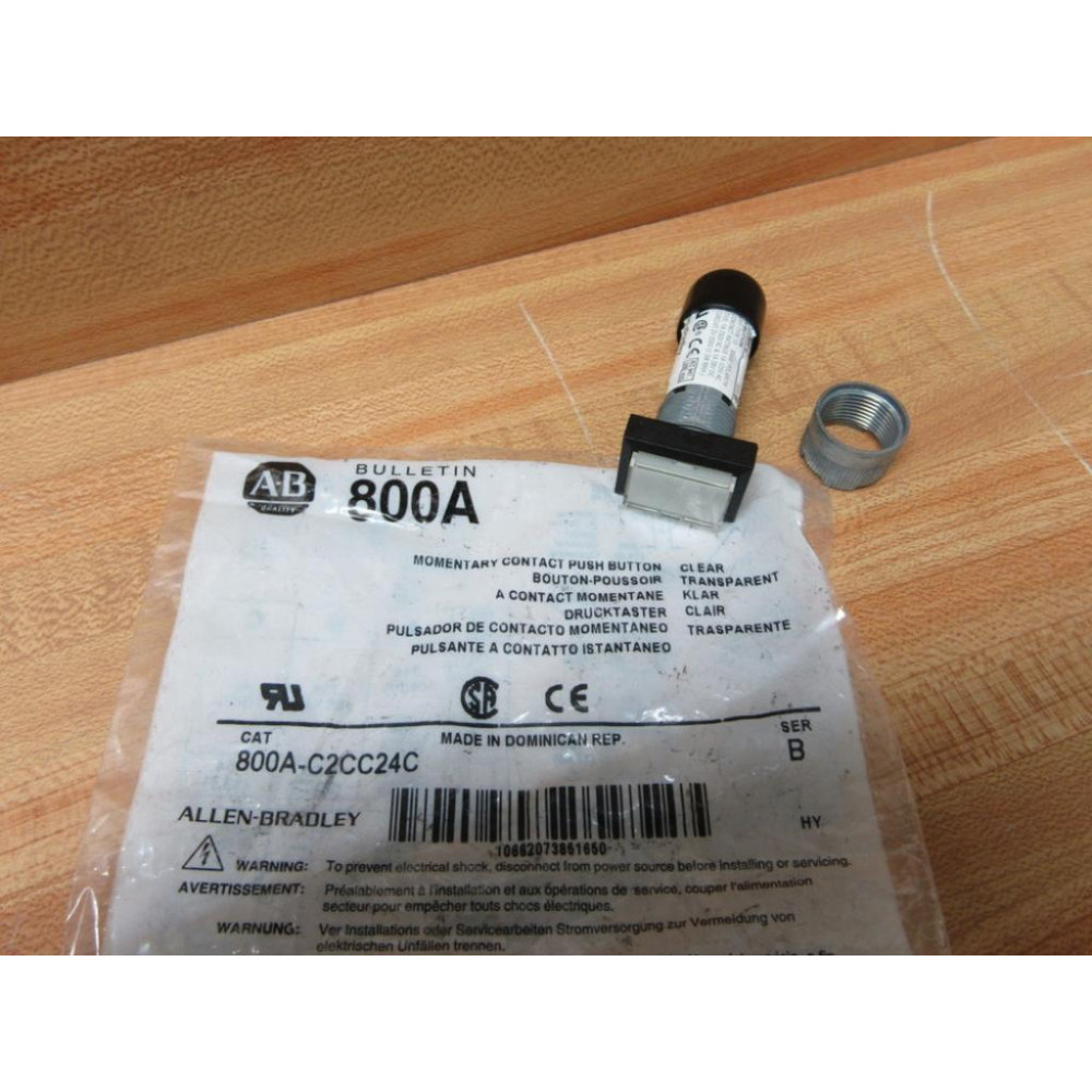 Allen Bradley 800A-C2CC24C Push Button 800AC2CC24C