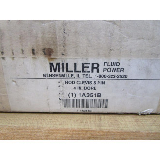 Miller Fluid Power 1A351B Rod Clevis & Pin RC-1375-M 4 IN. Bore