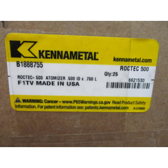 Kennametal B1888755 Atomizer 6621530 (Pack of 12)