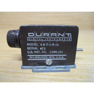 Durant 4-X-7-1-R-CL Counter 4X71RCL Metal Body - Used