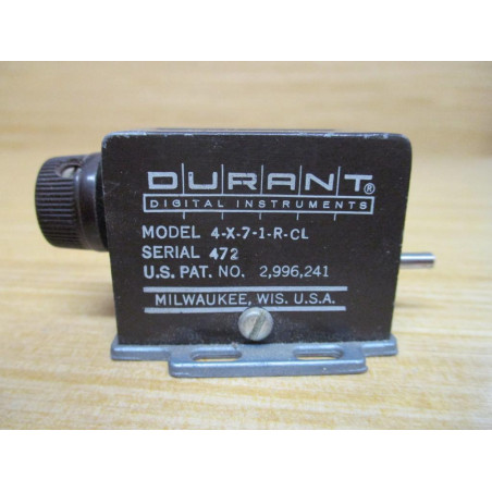 Durant 4-X-7-1-R-CL Counter 4X71RCL Metal Body - Used