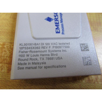 Fisher-Rosemount KL3011X1-BA1 Emerson Charm Input Module - New No Box