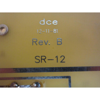 DCE SR-12 Circuit Board SR12 - Used