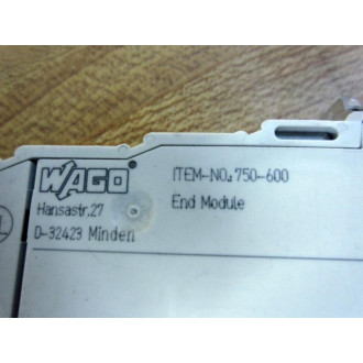 Wago 750-600 End Module 750600 - Used