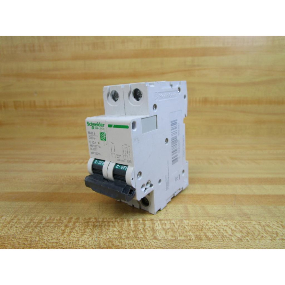 Schneider Electric M9F22210 Square D 10A Breaker Merlin Gerin - Used