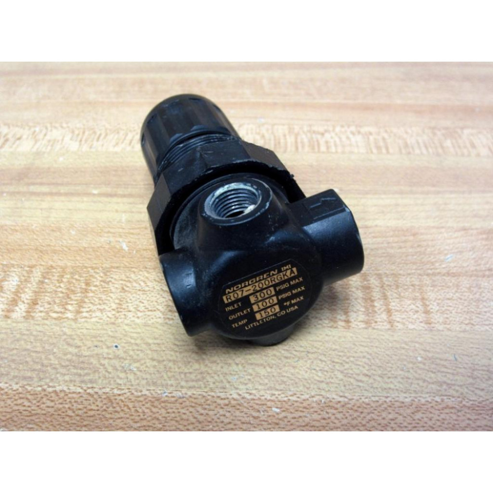 Norgren R07-200-RGKA Regulator R07200RGKA 300100 PSIG - Used