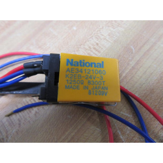National AE34121060 Relay K2EB-24V-3 WWire Harness - New No Box