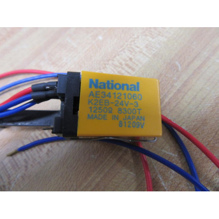 National AE34121060 Relay K2EB-24V-3 WWire Harness - New No Box