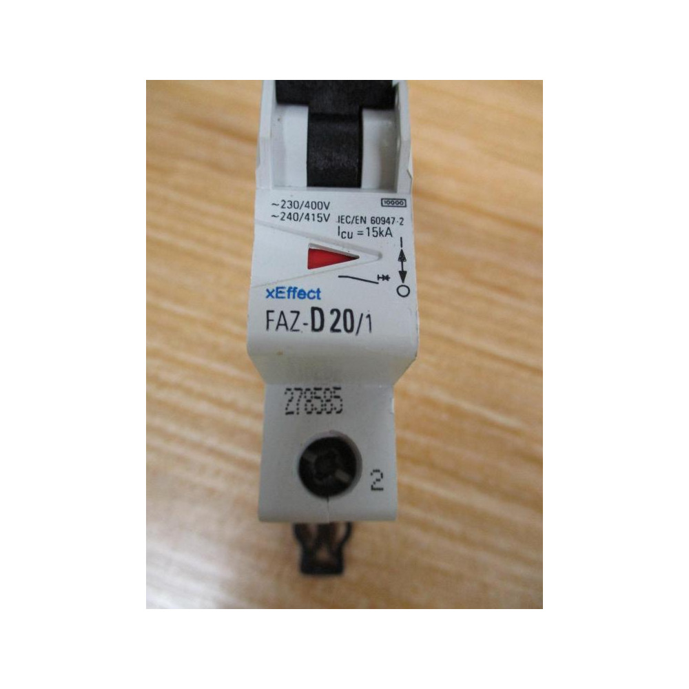 Eaton FAZ-D201 20A Circuit Breaker FAZD201 - Used