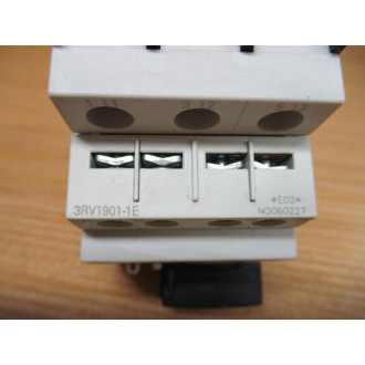 Siemens 3RV1021-0GA15 Circuit Breaker 3RV10210GA15 W3RV1901-1E - Used