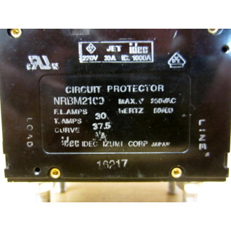 IDEC NRBM 2100 30A Circuit Breaker NRBM2100 - Used