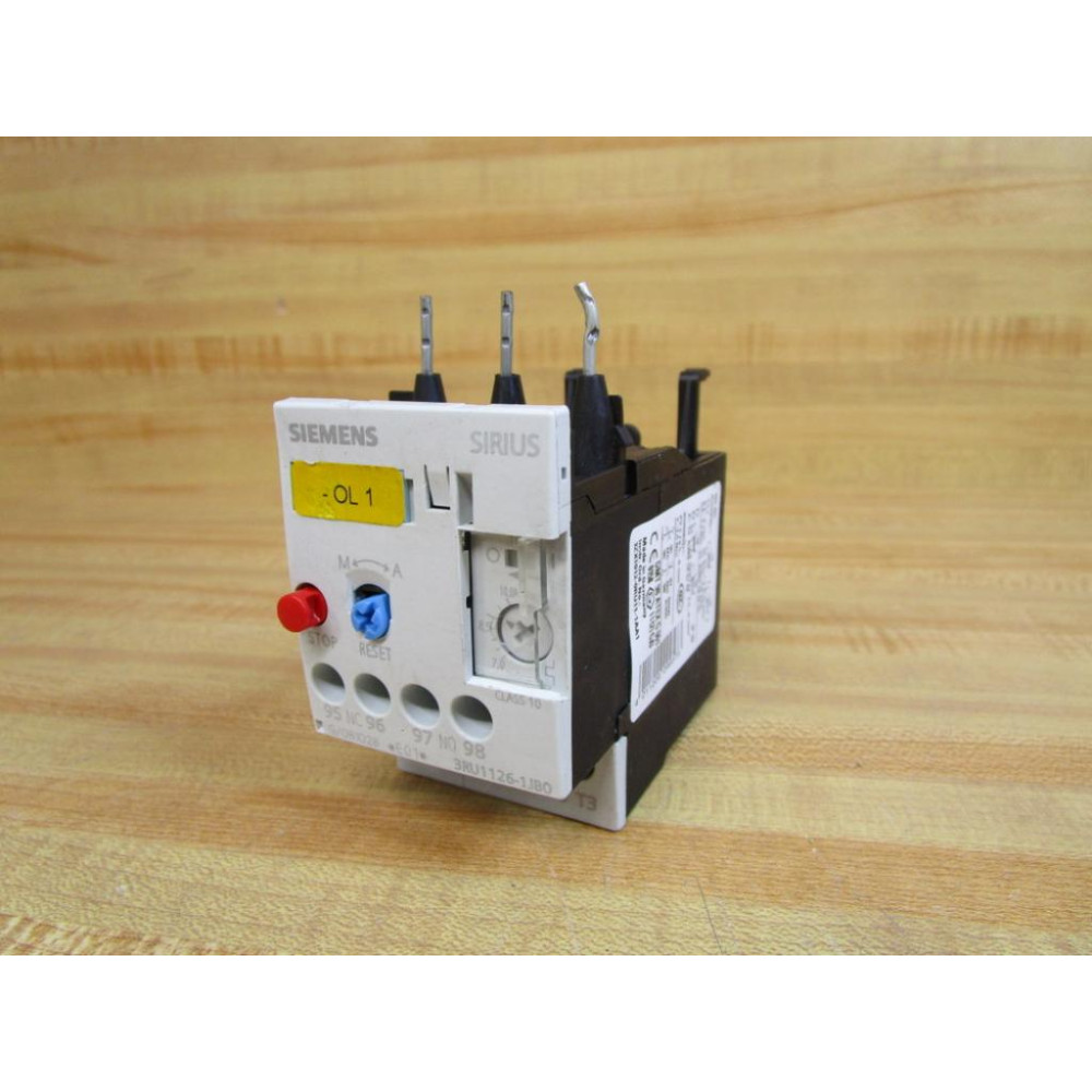 Siemens 3RU1126-1JB0 Overload Relay 3RU11261JB0 - Used