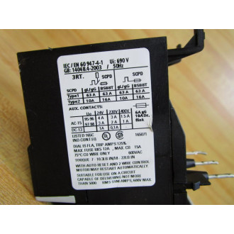 Siemens 3RU1126-1DB0 Overload Relay 3RU11261DB0 - Used