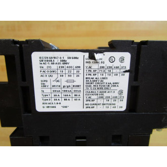 Siemens 3RT1036-1AB00 Power Contactor 3RT10361AB00 - Used