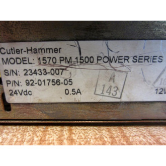 Cutler Hammer 92-01756-05 Eaton Interface 1570 PM 1500 Series Panel Mate Enclosure Only - Used
